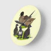 Horloge Ronde Appelez la famille Duck Khaki (Angle)
