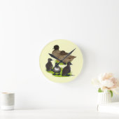 Horloge Ronde Appelez la famille Duck Khaki (Maison)