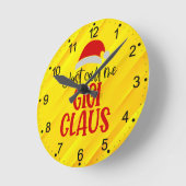 Horloge Ronde Appelez-Moi Gigi Claus-56374 (Angle)