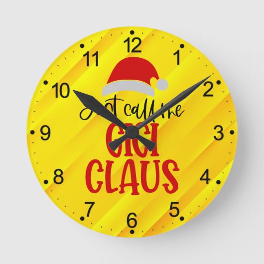 Horloge Ronde Appelez-Moi Gigi Claus-56374 (Recto)