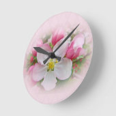 Horloge Ronde Apple Blossom Time (Angle)
