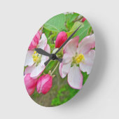 Horloge Ronde Apple Blossom Time (Angle)
