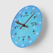 Horloge Ronde Apprentissage du temps (Angle)