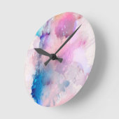 Horloge Ronde Aquarelle (Angle)