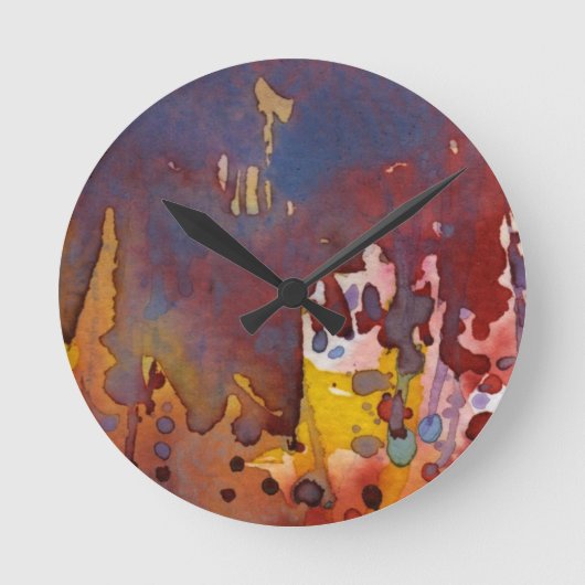 Horloge Ronde aquarelle 8 d'arrière - plan (Recto)