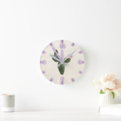 Horloge Ronde Aquarelle adorable Cactus (Maison)
