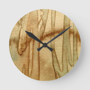 Horloge Ronde Aquarelle artistique 2 d'arrière - plan