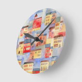 Horloge Ronde Aquarelle de Venise (Angle)