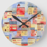 Horloge Ronde Aquarelle de Venise<br><div class="desc">Une aquarelle de Venise,  Italie. Architecture,  bâtiments,  canaux et voies navigables,  gondoles et ponts. Art original de Nic Squirrell.</div>
