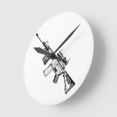 HORLOGE RONDE AR15 (Angle)