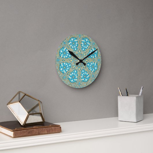 Horloge Ronde Arabesque Mosaic (Bureau)