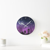 Horloge Ronde Arabian Nights Moroccan Purple Palace Personalized (Maison)