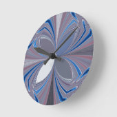 Horloge Ronde Araignée bleue (Angle)