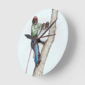 Horloge Ronde Arboriste Tree Surgeon (Angle)