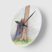 Horloge Ronde Arboriste Tree Surgeon (Angle)