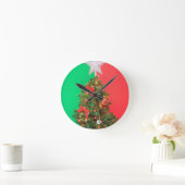Horloge Ronde arbre de noël (Maison)