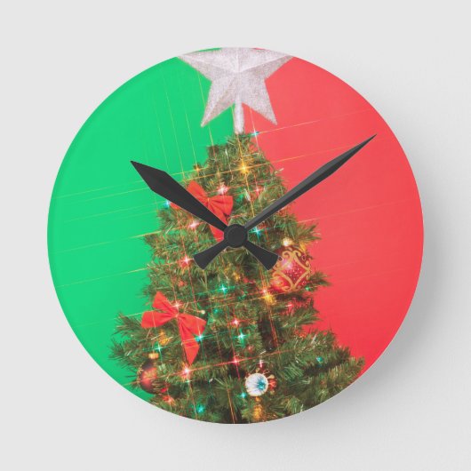 Horloge Ronde arbre de noël (Recto)