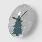 Horloge Ronde arbre de noël (Angle)