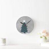 Horloge Ronde arbre de noël (Maison)