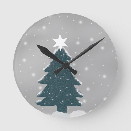 Horloge Ronde arbre de noël (Recto)