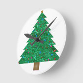 Horloge Ronde arbre de Noël (Angle)