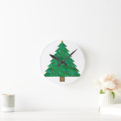 Horloge Ronde arbre de Noël (Maison)
