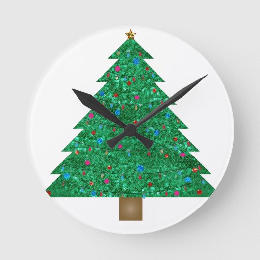 Horloge Ronde arbre de Noël (Recto)