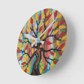 Horloge Ronde Arbre de vie (Angle)