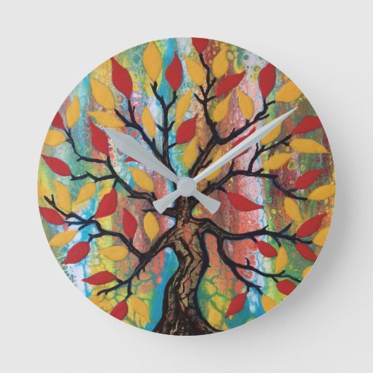 Horloge Ronde Arbre de vie (Recto)