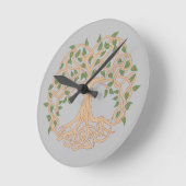 Horloge Ronde Arbre De Vie (Angle)