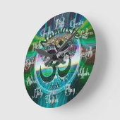 Horloge Ronde Arbre de vie Namaste (Angle)