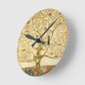 Horloge Ronde Arbre de Vie par Gustav Klimt (Angle)