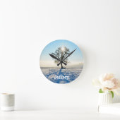 Horloge Ronde Arbre d'hiver - - (Maison)