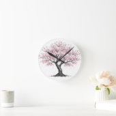 Horloge Ronde Arbre Sakura (Maison)