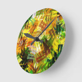 HORLOGE RONDE ARBRES D'ÉTÉ (Angle)