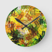 HORLOGE RONDE ARBRES D'ÉTÉ (Recto)