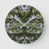 Horloge Ronde Arbres image miroir (Recto)