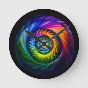 Horloge Ronde Arc-en-ciel