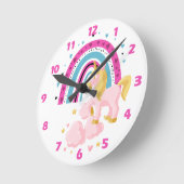 Horloge ronde arc-en-ciel (Angle)