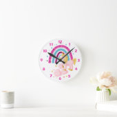 Horloge ronde arc-en-ciel (Maison)