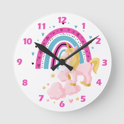 Horloge ronde arc-en-ciel (Recto)