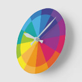Horloge Ronde Arc-en-ciel pur (Angle)