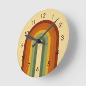 Horloge Ronde Arc-en-ciel Super en couche muet (Angle)
