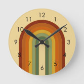 Horloge Ronde Arc-en-ciel Super en couche muet (Recto)