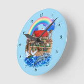 Horloge Ronde Arche de Noé (Angle)