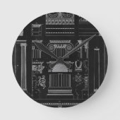 Horloge Ronde Architecture graphique IV (Recto)