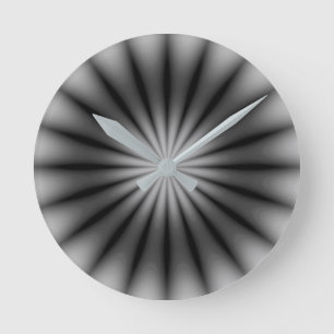 Horloge Ronde Argentée