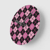 Horloge Ronde Argyle Pattern (Angle)