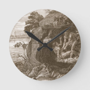 Horloge Ronde Aristeus oblige proteus pour indiquer ses oracles,
