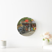 Horloge Ronde Arizona Route 66 rustique rétro store (Maison)